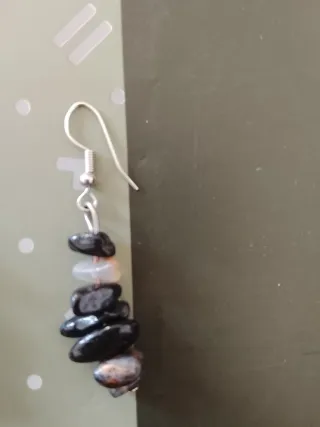 Pulsera Acero y Ónix + Pendientes