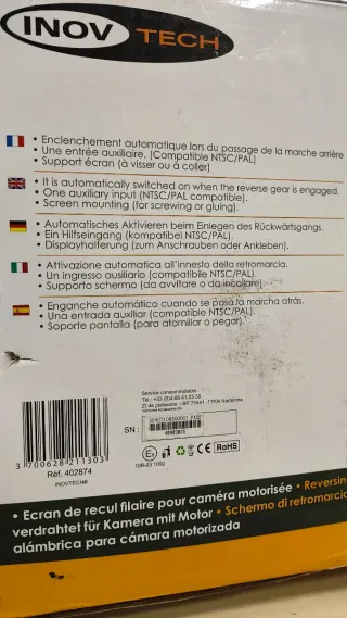 Kit Cámara Marcha Atrás INOVTECH
