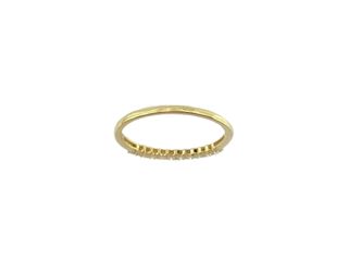 anillo oro 18k con piedra con diamante t. 20 (19,1 mm)