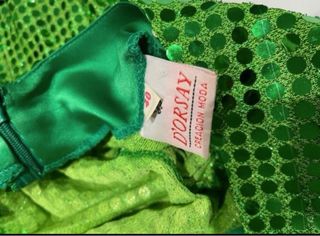 Vestido fiesta lentejuelas verde