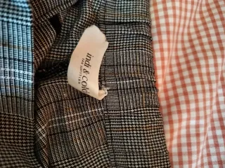 Pantalón Indi&Cold cuadros gris