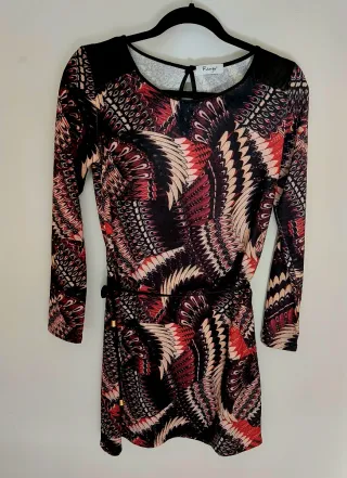 Vestido mujer largo, marrón, Talla M.