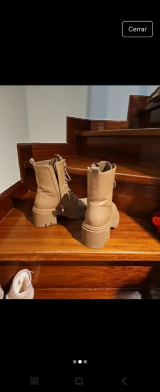 Botas Bosanova Beige Talla 38