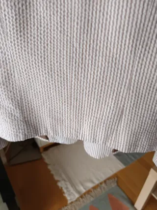 Chaquetilla H&M Rayas Beige/Gris Talla 38