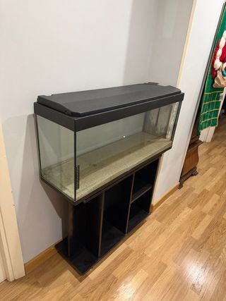 Acuario 130L Negro y Transparente