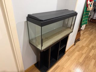 Acuario 130L Negro y Transparente