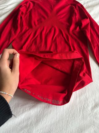 Camiseta térmica manga larga roja