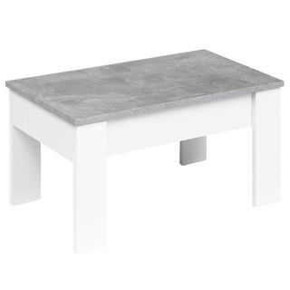 MESA DE CENTRO ELEVABLE GRÍS BLANCO