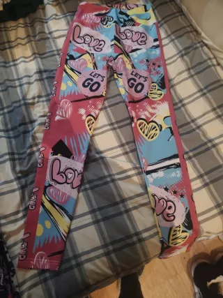 Mallas estampadas Love y Let's Go