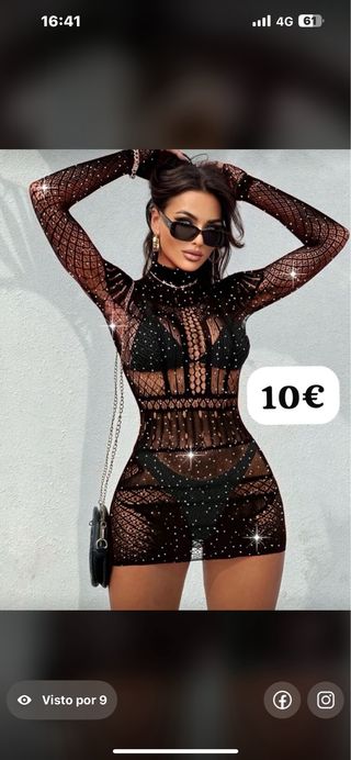 Lencería sexy con pedrería