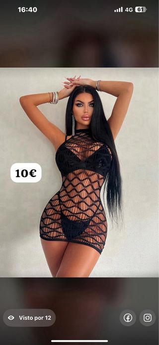 Lencería sexy con pedrería