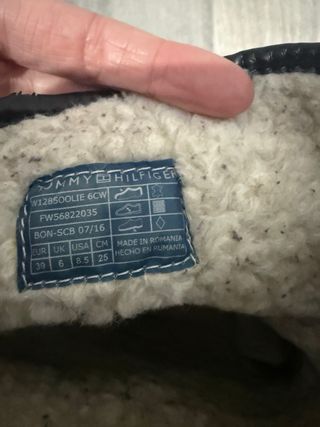 Botas Tommy Hilfiger Azul oscuro y gris