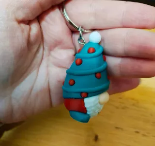 Portachiavi Gnomo Albero di Natale