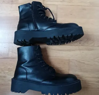 Botas militares Pull&Bear T-38 negras
