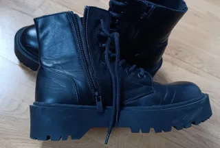 Botas militares Pull&Bear T-38 negras