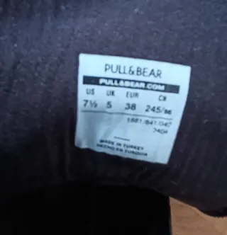 Botas militares Pull&Bear T-38 negras