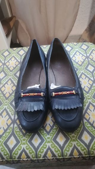 Mocasines azul marino