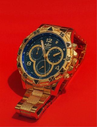 Reloj ZHOUE Azul y Dorado