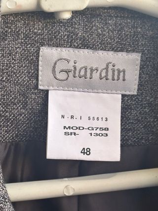 Americana Giardin jaspeada talla 48