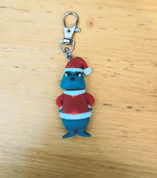 Portachiavi Grinch con cappello natalizio