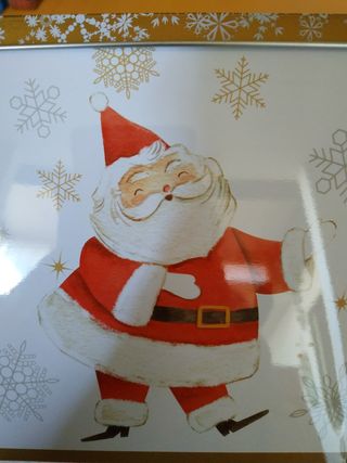 Biscottiera e tovaglia natalizia nuove