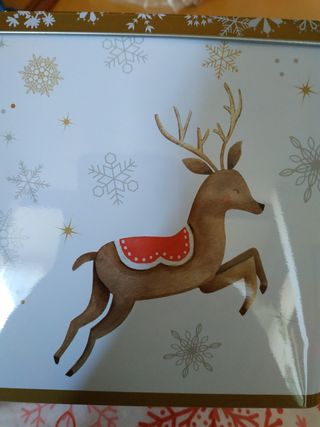 Biscottiera e tovaglia natalizia nuove