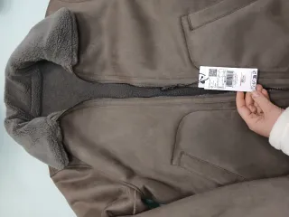 Chaqueta doble faz borreguito Mango