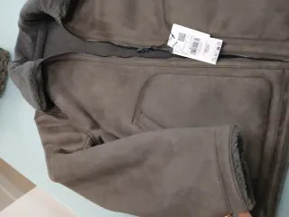 Chaqueta doble faz borreguito Mango