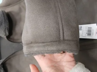 Chaqueta doble faz borreguito Mango