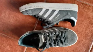 2 pares Zapatillas Adidas Gris y Verde Talla 38