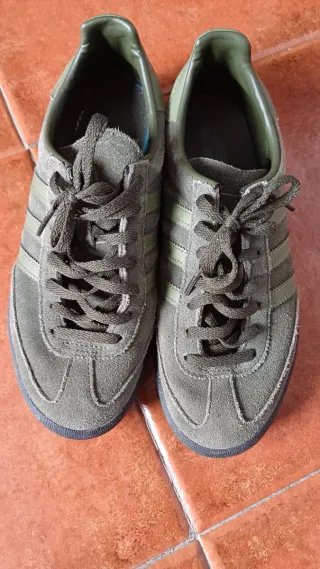 2 pares Zapatillas Adidas Gris y Verde Talla 38