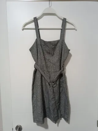 Vestido tirantes de cuadros