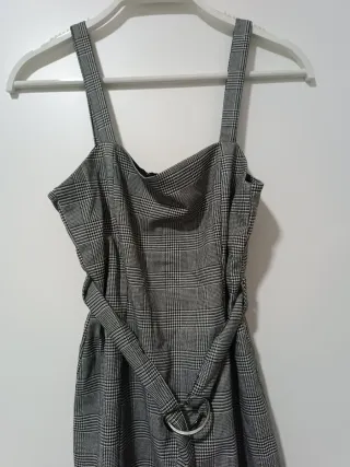 Vestido tirantes de cuadros