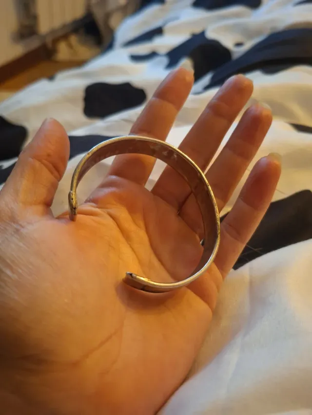 Brazalete Cuff Estilo Étnico "Plata)" VINTAGE,