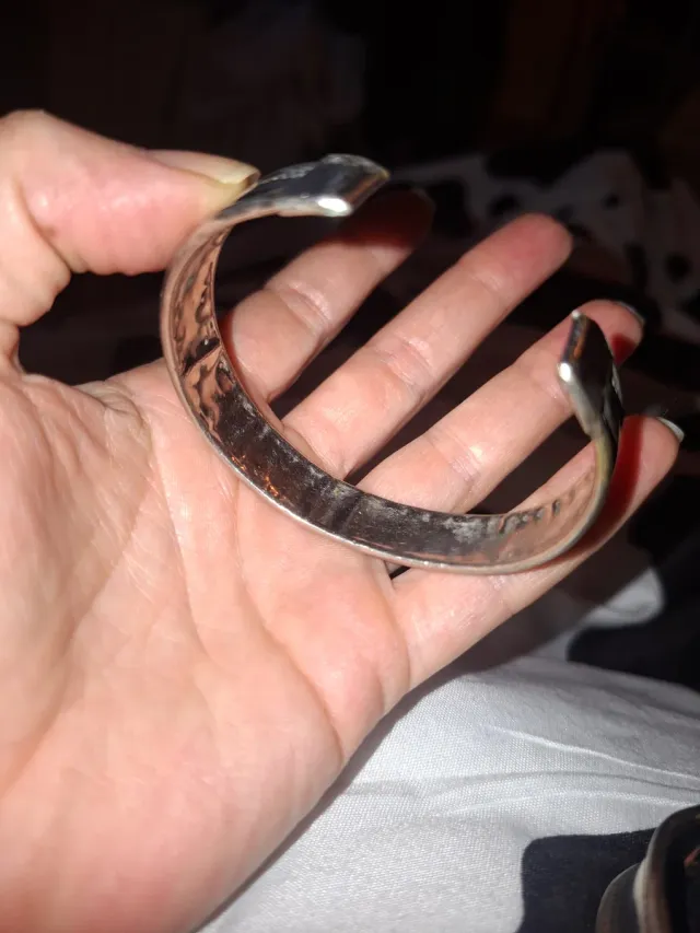 Brazalete Cuff Estilo Étnico "Plata)" VINTAGE,