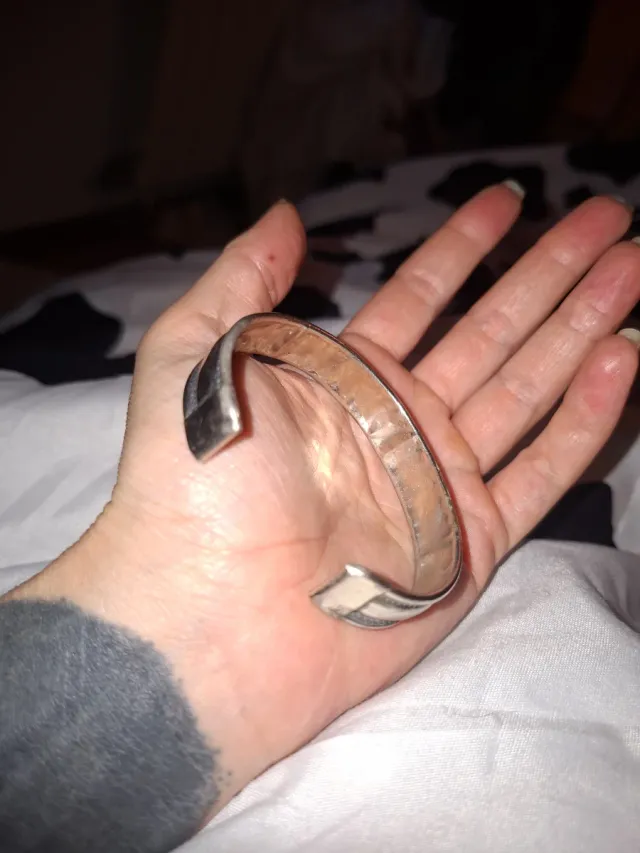 Brazalete Cuff Estilo Étnico "Plata)" VINTAGE,