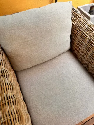 Sillón de jardín de ratán