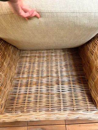 Sillón de jardín de ratán