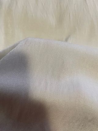 Camiseta blanca algodón y raso