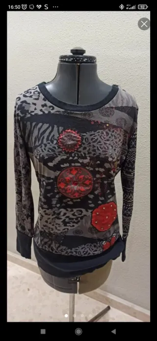 Jersey Desigual Manga larga talla M