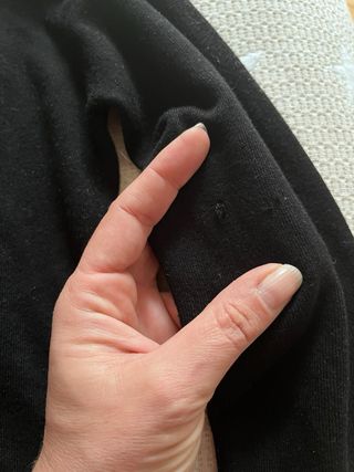 Jersey negro Zara botones manga