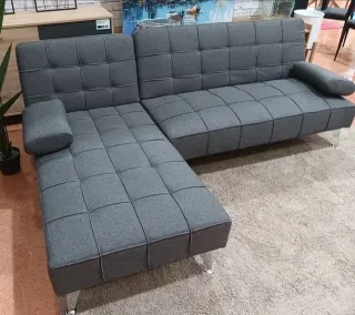 Sofá Cama Chaise Longue Gris Nuevo