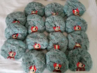 15 verde/20 azul y blanco/9 azul multicolor