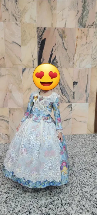 Traje de Fallera Niña 5-7 años.