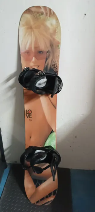 Tabla Snowboard Burton LOVE 55 + Fijaciones Burton