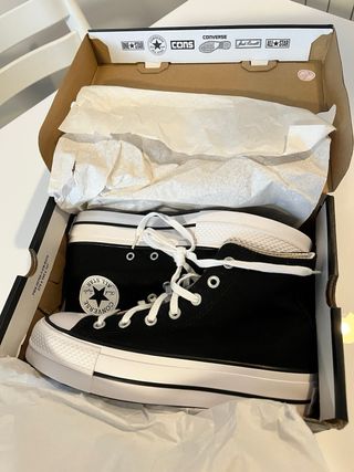 Converse Chuck Taylor All Star Lift Hi Negras
