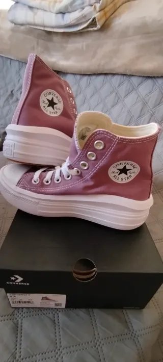 Converse All Star Plataforma Rosa Talla 36