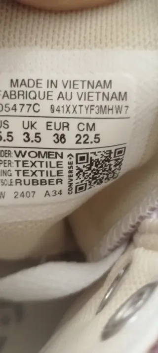 Converse All Star Plataforma Rosa Talla 36