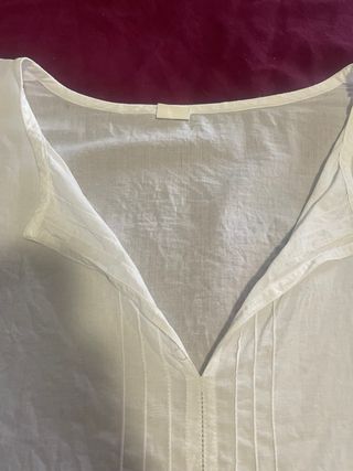 Blusón estilo boho blanco talla única