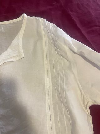 Blusón estilo boho blanco talla única